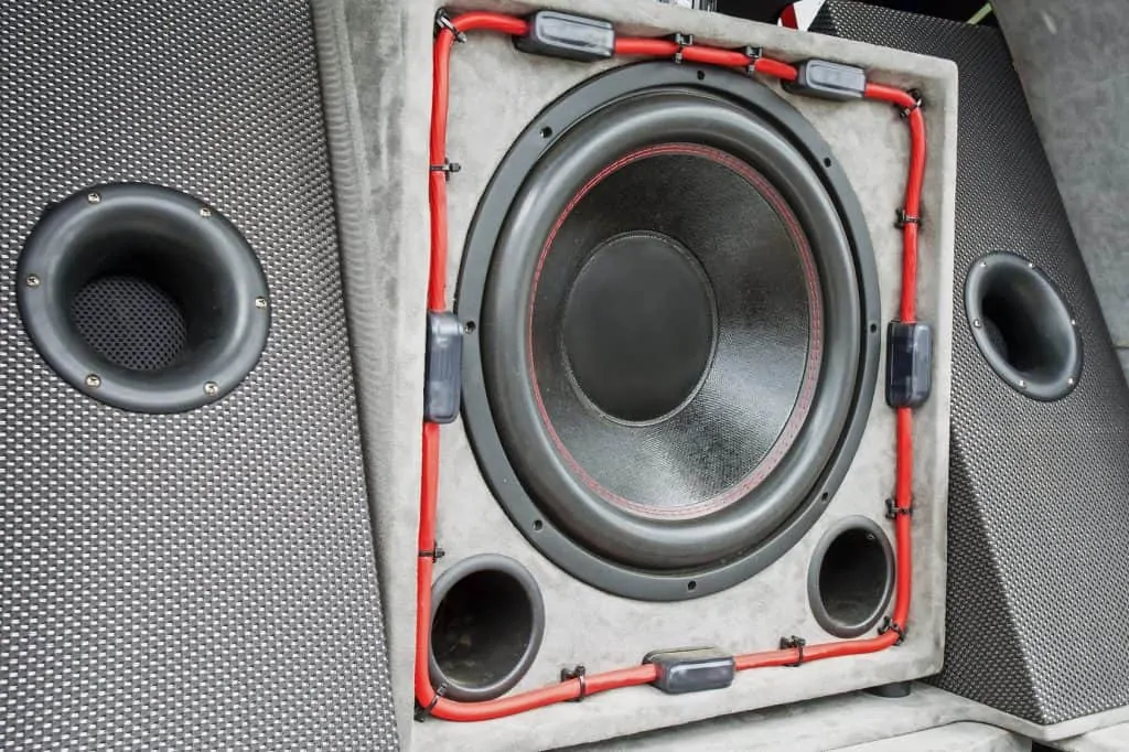 subwoofer in trunk